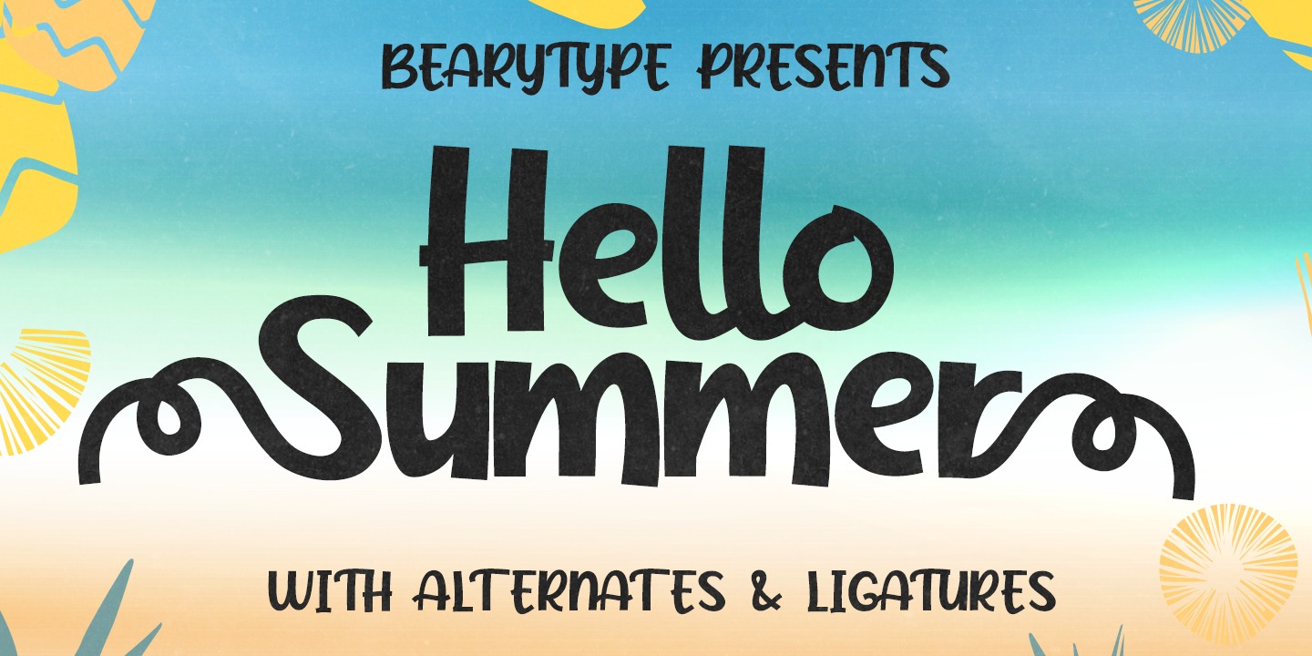 Ejemplo de fuente Hello Summer #1